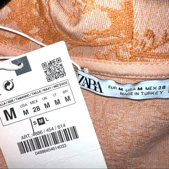 Zara NWT Maxi Button Wrap Dress - Picture 6 of 7